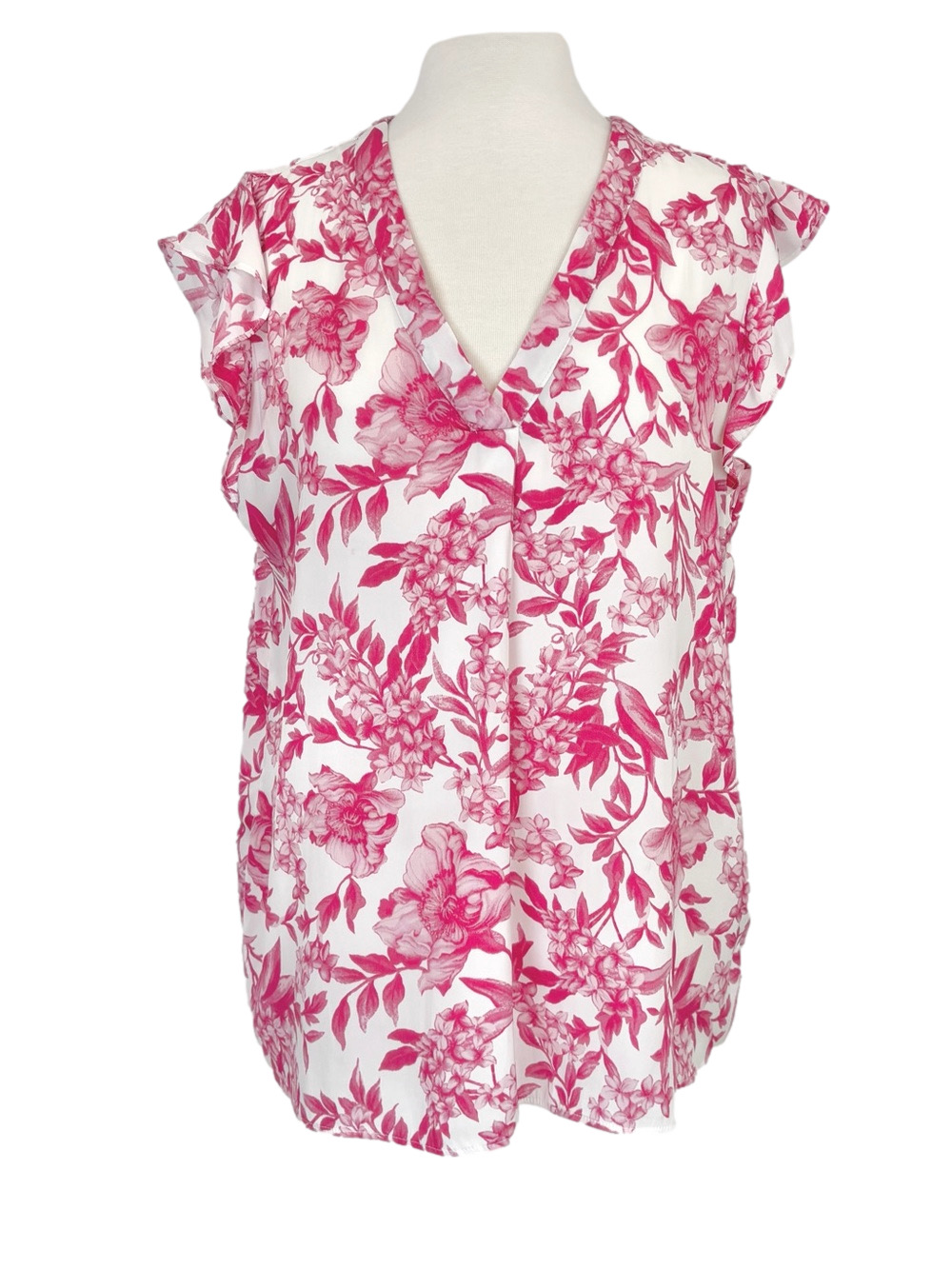 Maison d'Amelie pink floral blouse